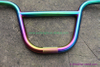 titanium BMX bar in colorful surface