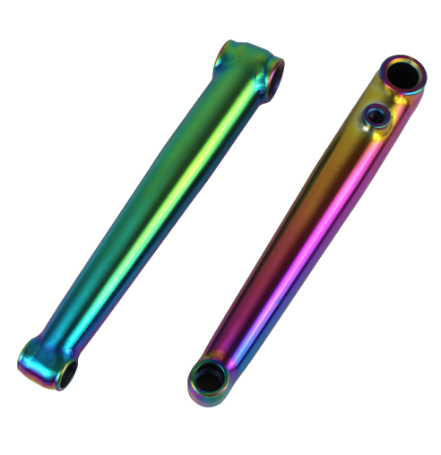 titanium BMX crank rainbow color
